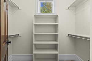 View of spacious closet