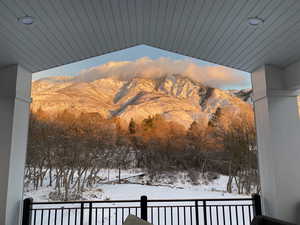 View of mountain background