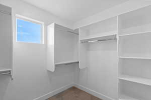 View of spacious closet