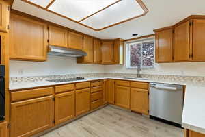New dishwasher, countertop range and range hood