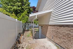 Covered basement entrance