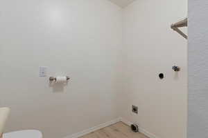 3/4 bath with laundry hook-up just steps off the kitchen