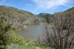 View of Causey Reservoir from the overlook