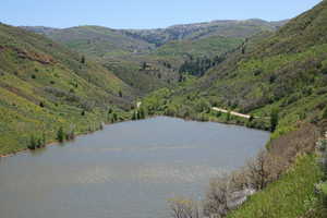 View of Causey Reservoir from the overlook