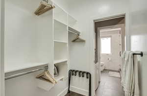 View of spacious closet