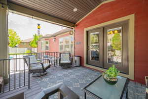 Covered Trex Deck