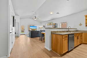 Vaulted Ceilings in the Open Concept Living Area