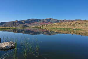 Water view with a mountain backdrop