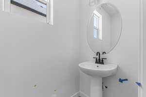 Bathroom with baseboards