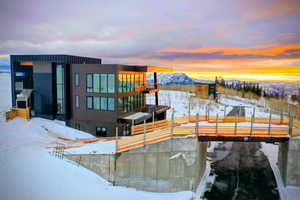 Ski Bridge 1 in in and roads are paved.
