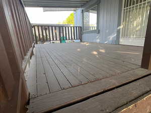 View of wooden terrace