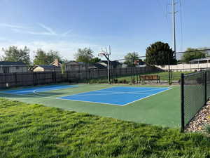 View of sport court featuring community basketball court