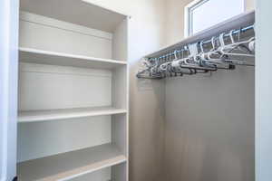 View of spacious closet