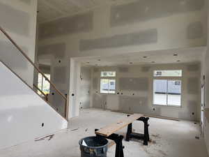 Empty room with stairway