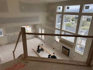 Stairway featuring healthy amount of natural light