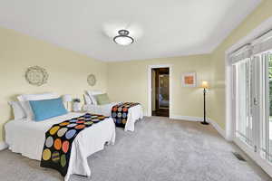 Lower level bedroom with ensuite bathroom