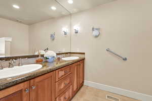 Double sink vanity