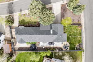 Aerial view of property and surrounding area