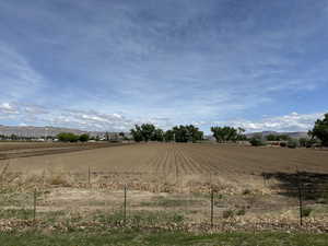View of yard featuring a rural view and an enclosed riding area