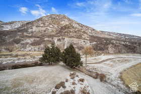 View of mountain background