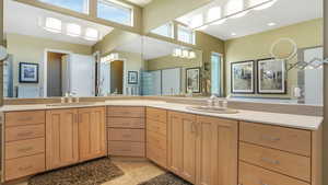 Full bathroom with vanity