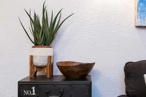 Detailed view of a textured wall