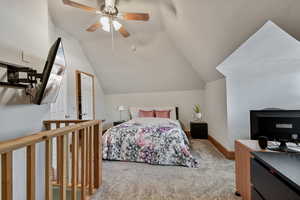 Loft Bedroom with walk-in closet and extra area to add a bathroom.
