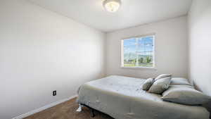 Bedroom that was used as an office/music studio.
