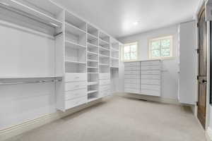 Spacious closet