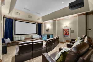 Home theater featuring