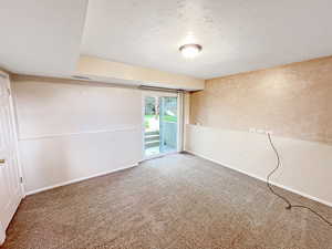 Family room with walkout access to the backyard