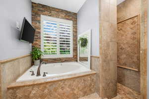 Bathroom with a bath