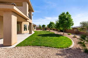 View of yard featuring a patio