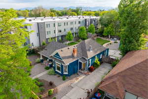 Aerial perspective of property