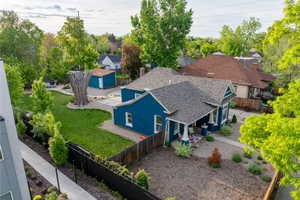 Aerial perspective of property