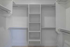 View of spacious closet