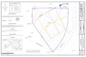 Map / location with property parcel outlined
