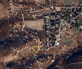 Aerial view of property's location