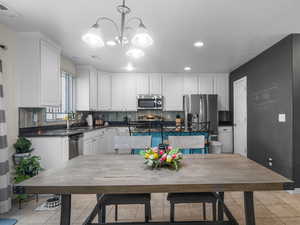 Dining area with sliding door to our outdoor patio