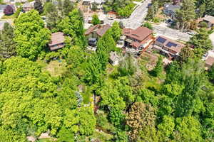Aerial view of residential area