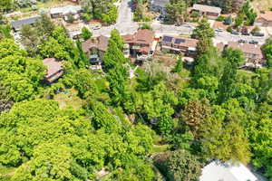 Aerial view of residential area