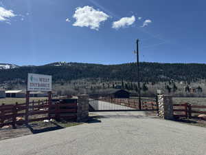 Pine Mtn West gate entrance off of Weber Canyon Rd