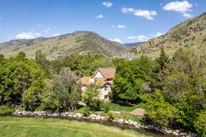 View of mountain background