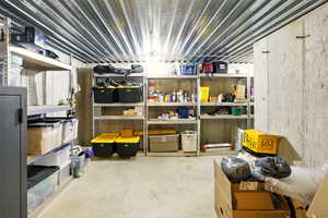 View of storage room