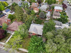 Aerial view of residential area