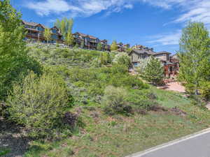 View of yard featuring a residential view