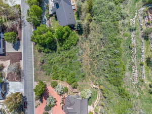 Aerial view of property and surrounding area