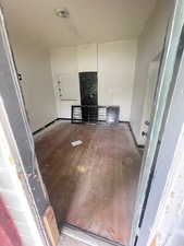 Interior space featuring wood-type flooring