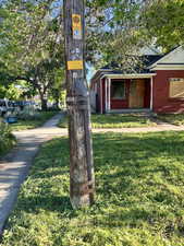 View of front of house with a front yard
