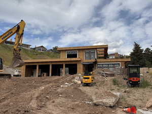 View of rear view of property